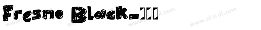 Fresno Black字体转换